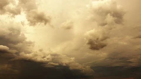 Footage Time-lapse: Storm clouds with the rain Vídeos de archivo 131355654