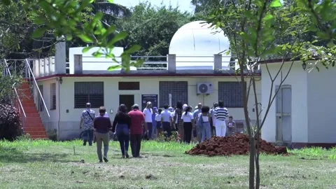 Footage of the total solar eclipse from an observatory in Cuba, La Habana (es-ES Stock Footage 271310341