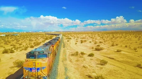 Footage of Train panning Down Stock Footage 86588767