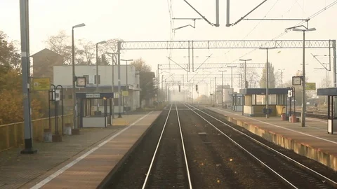 Footage from the train in traffic. Video stock 107613573