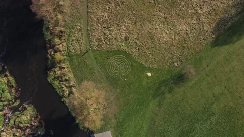 Footage tree labyrinth Kallmuenz Germany Stock Footage 147505331