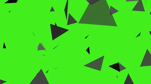 Footage triangle black green Stock Footage 100560776