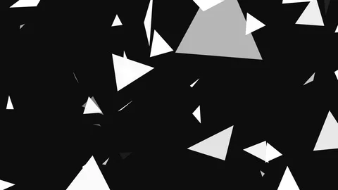 Footage triangle white black Stock Footage 100580718