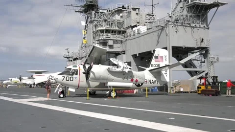 Footage of a U.S. Navy C-1 Trader Stock Footage 263242832