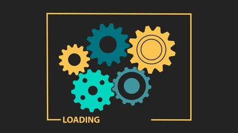 Footage video of boot screen without background alpha channel five gears whir Stock Footage 121702053