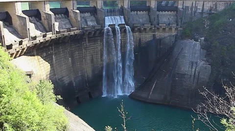 Footage of a water gate Stock Footage 52598837