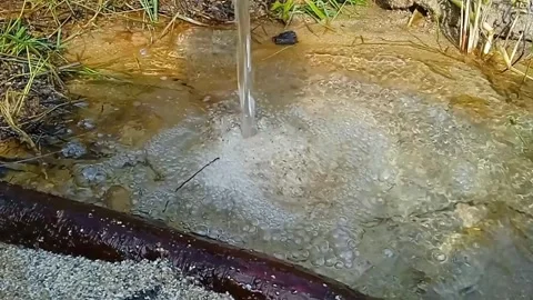 Footage Waterfall from the shower head with fast motion Video stock 243772144