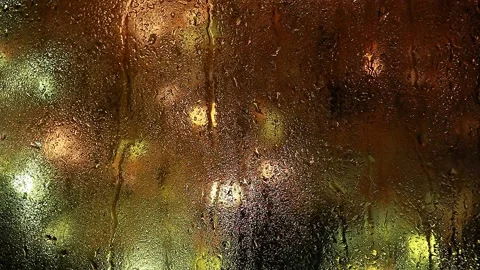 Footage of window rain drop Stock Footage 138258187