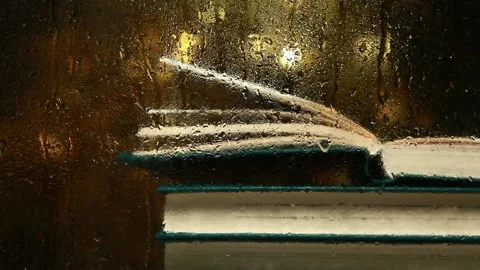 Footage of window rain drop Stock Footage 138375453