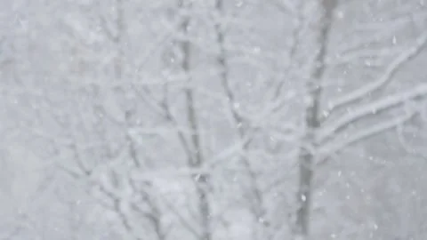 Footage, winter, blurred background, snowfall. In the heart of winter, the city Stock Footage 257373712