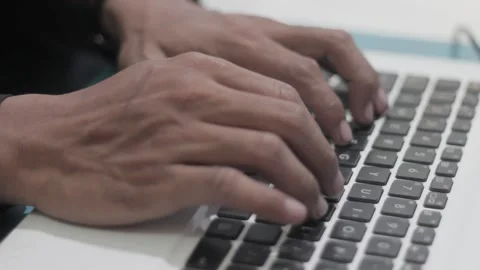 Footage working asian man using notebook Stock Footage 141486997