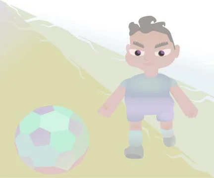 Footbal, socker man Stockillustratie