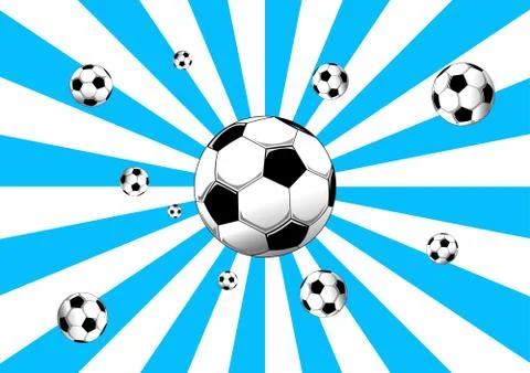 Football background Stock Illustration