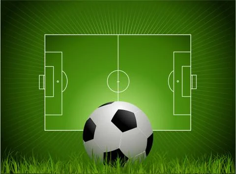 Football background Stock Illustration