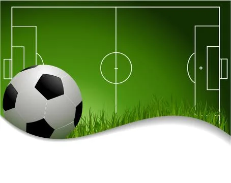 Football background Stock Illustration