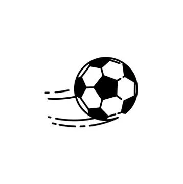 Football ball line icon Stock Illustration