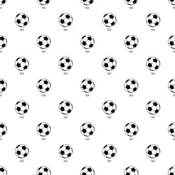 Football ball pattern vector seamless Illustrazione stock