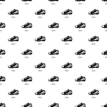 Football boots pattern vector seamless Illustrazione stock