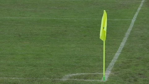 Football Corner Flag Stock Footage 77358933
