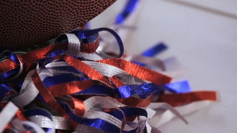 Football deviled eggs for Game day party. Video stock 69795018
