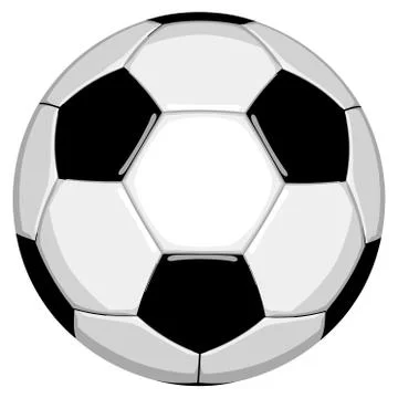 Football in Editable Vector Format Stock Illustration
