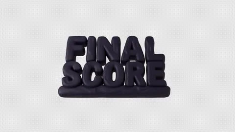 Football Elements Final Match Score Stock Footage 335775475