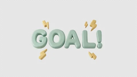Football Elements Goal Title Video stock 335775218