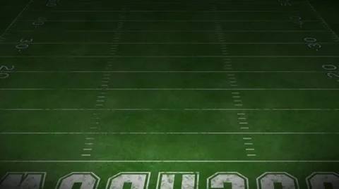 Football Field Stock Footage
