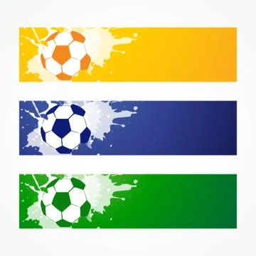 Football headers Stock Illustration