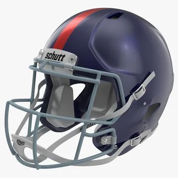 Football Helmet 3 Schutt Blue ~ 3D Model #90655768