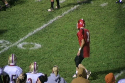 Football Interception Stock Footage 2760138