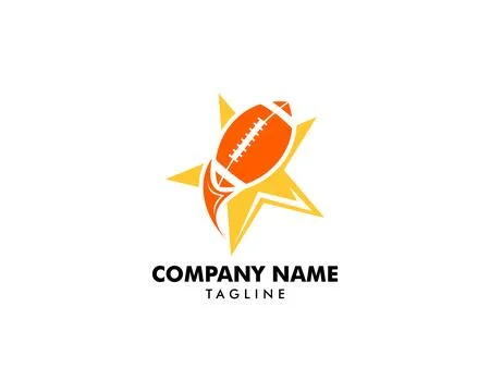 Football Logo Design Vector Template Stock Illustration