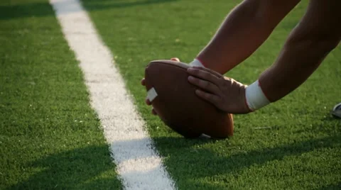 Football Long Snap Stock Footage