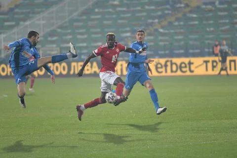 Football match between CSKA Sofia and Levski Sofia Stock Photos