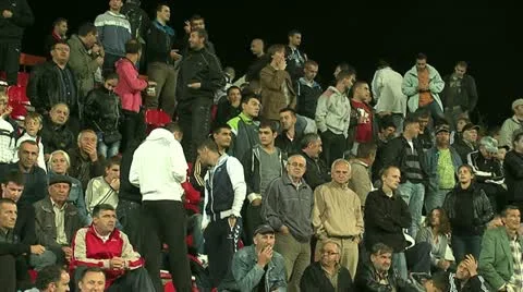 Football or Soccer Fans 25 fps Stock Footage