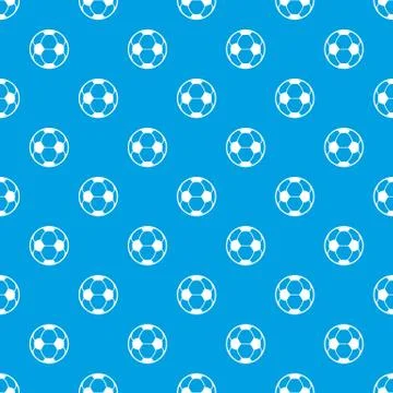 Football pattern vector seamless blue Illustrazione stock
