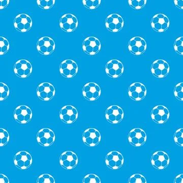 Football pattern vector seamless blue Illustrazione stock