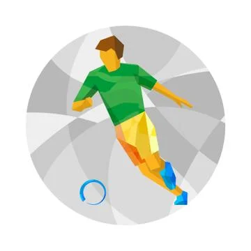 Football player with abstract patterns イラスト素材