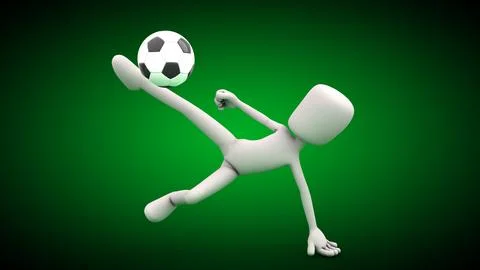 Football Player Kicker 3D Model