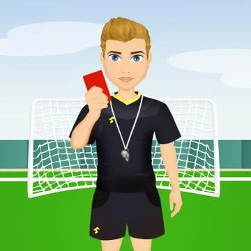 Football referee Stock Illustration