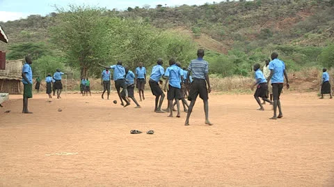 Football at School Stock Footage 24149241