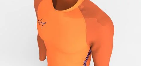 Football shirt long sleeves 3D Model