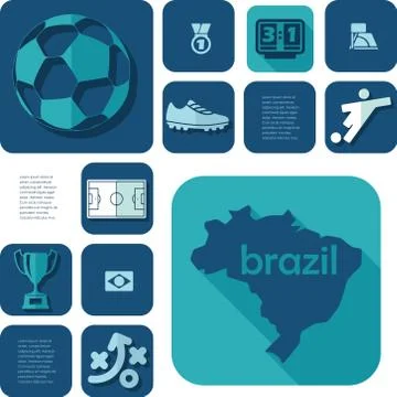 Football, soccer infographic Stock Illustration