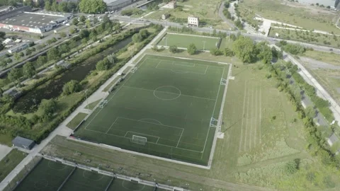 Football Stadium By Drone Video stock 201130450