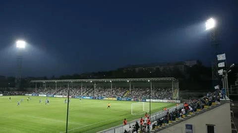Football Stadium Stock Footage 11020175