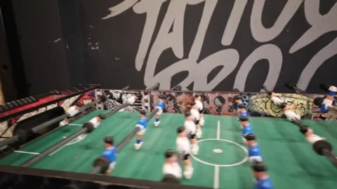 Football table in the Illskill complex. Illskill Stock Footage 299650505