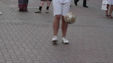 Football tricks Stock Footage 20587668