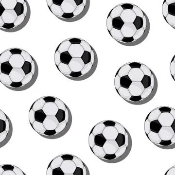 Football vector seamless pattern Stock Illustration