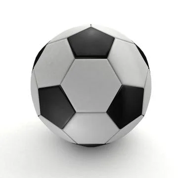 Football with white background - 3D rendering Stock Illustration