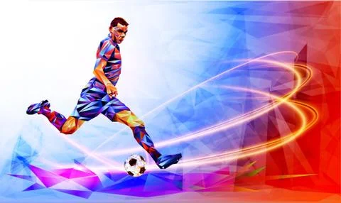 Footballist Soccer player Stock Illustration